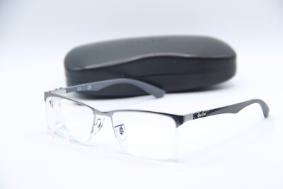 NEW RAY-BAN RB 6335 2855 GUNMETAL GREY AUTHENTIC FRAMES EYEGLASSES