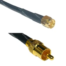 RFC240 SMA MALE to RCA MALE Coax RF Cable USA-Ship Lot