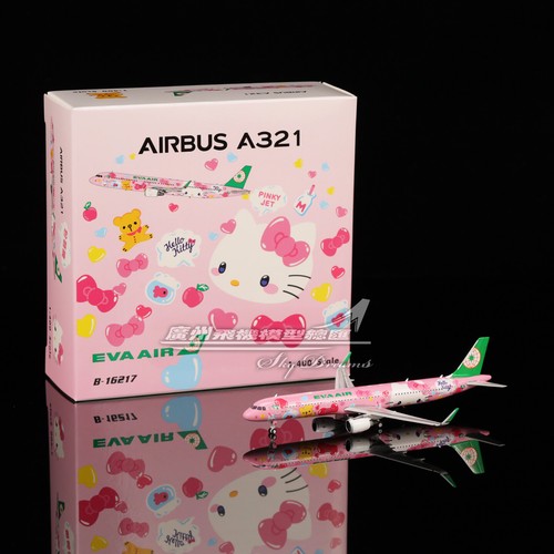 1:400 Phoenix EVA AIR AIRBUS A321 Passenger Airplane Diecast Aircraft Model - Picture 2 of 10