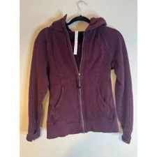 LULULEMON heathered Bordeaux Drama Scuba Hoodie III zip up jacket 6