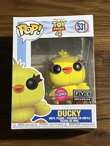 Disney PIXAR Toy Story 4 Ducky # 531 Flocked FYE Exclusive Funko Pop