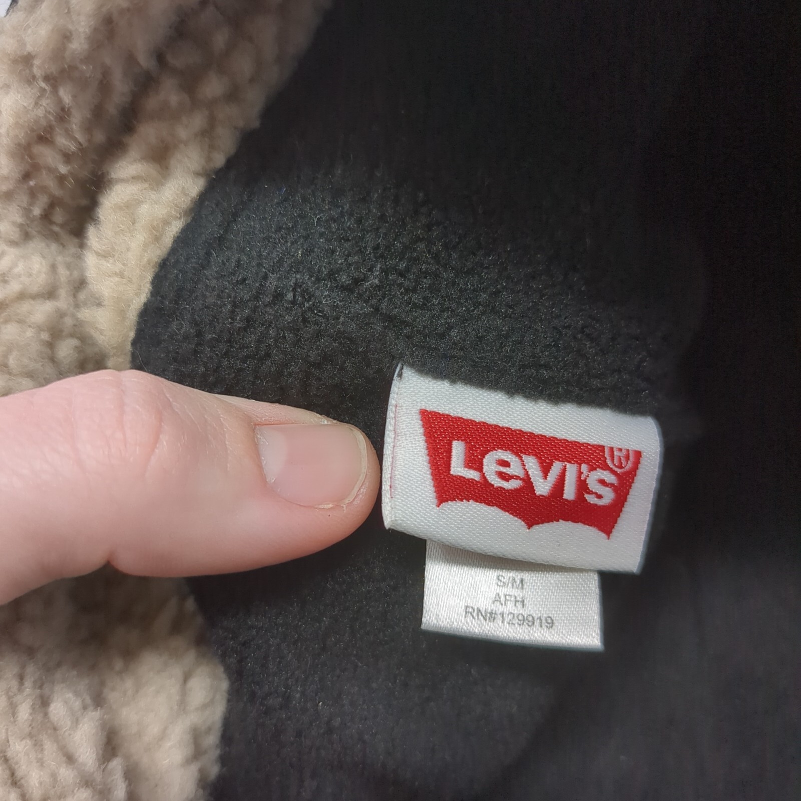 Levi's Leather Patch Fitted Trapper Hat Black S/M… - image 9