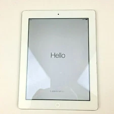 Apple iPad 4th Gen. 16GB, Wi-Fi, 9.7in - White - CRACKED SCREEN
