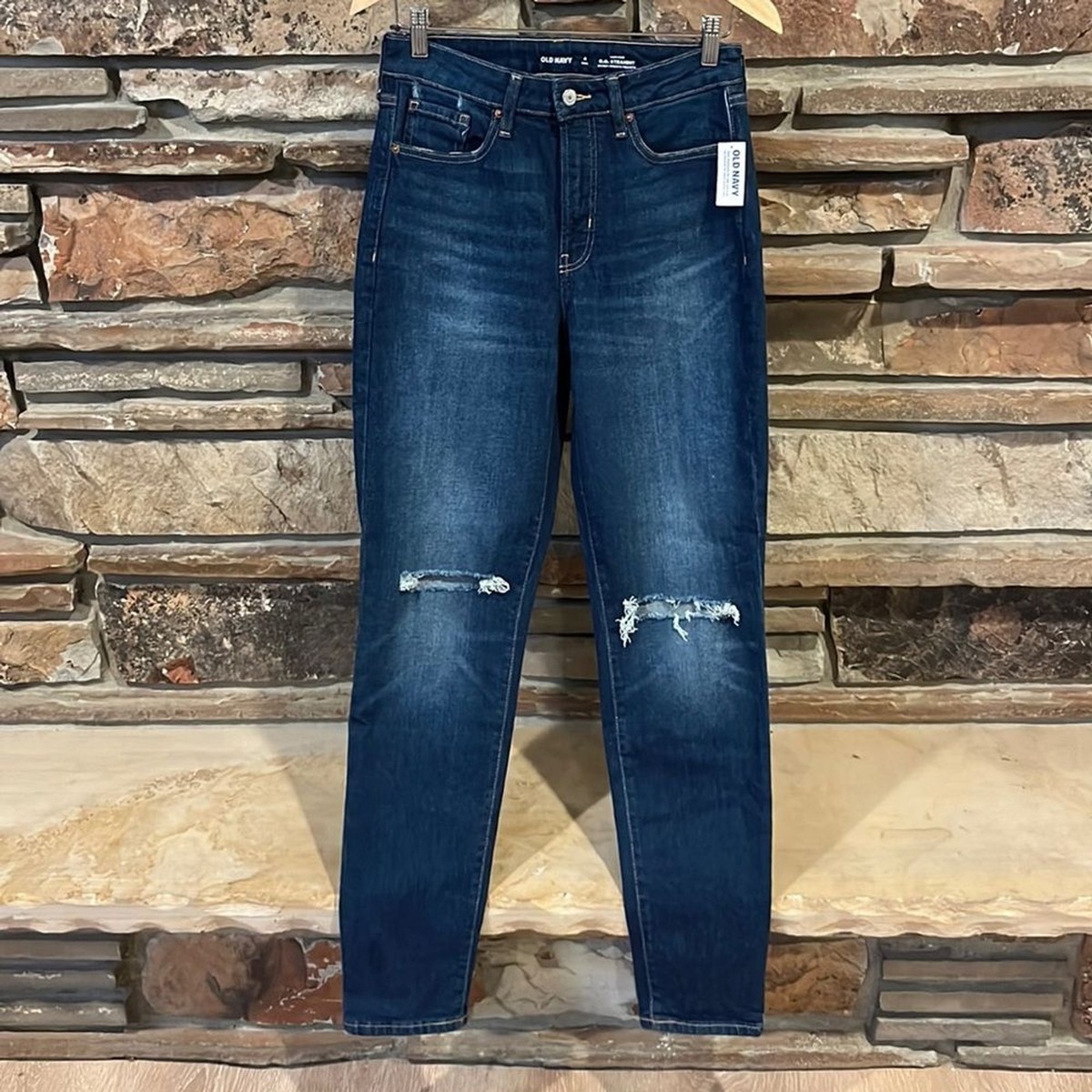 Old Navy Straight High Rise Jeans Secret Smooth Pockets