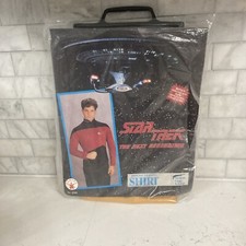 VTG 1993 Star Trek Cosplay Shirt Yellow Uniform Costume Top Rubies Size Medium