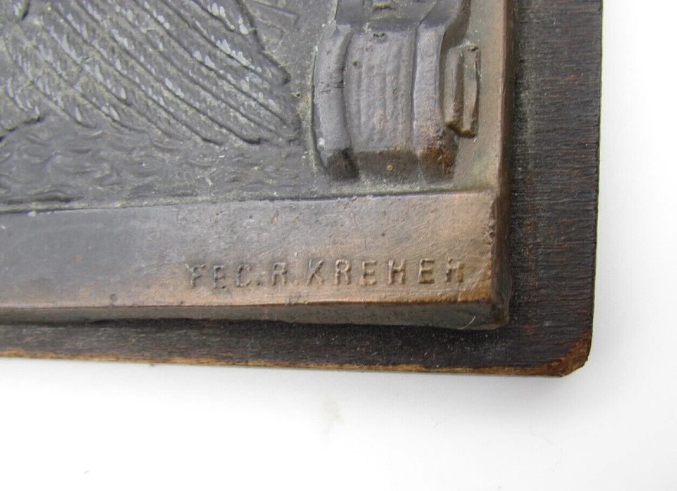 Placa patriótica original de la Primera Guerra Mundial Hindenburg 1914-1915 Masuren Tannedberg Lodz Foto 4 de 4