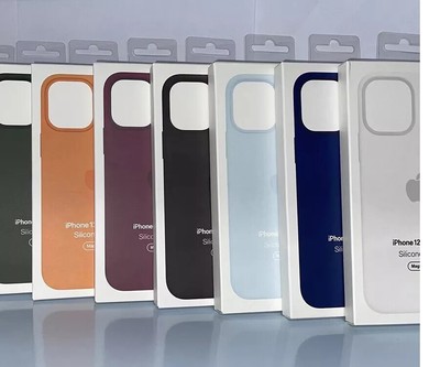 For iPhone 12 mini 12 Pro Original Silicone Case with MagSafe Screen Protector