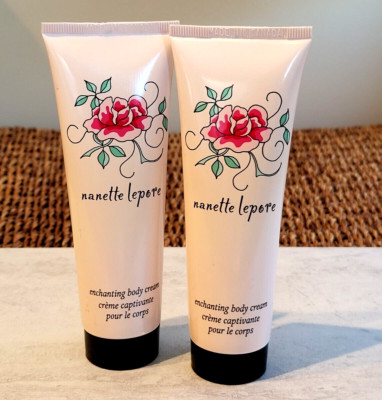 2pc Nanette Lepore Enchanting perfumed body cream lotion ~ 2.6 oz, 75 ml