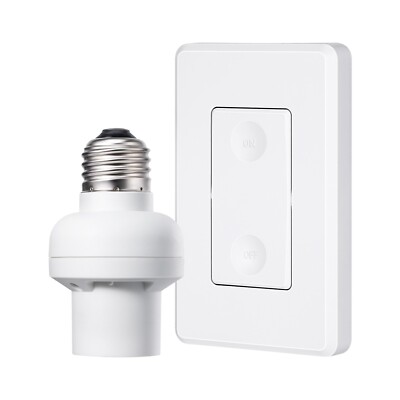 DEWENWILS Remote Control Light Bulb Socket, Wireless Light Switch E26 E27 Socket