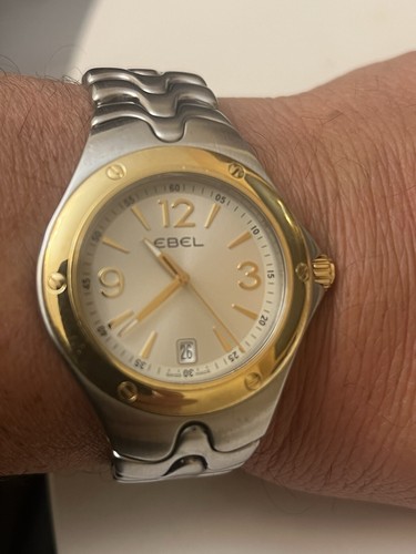 Ebel Sportwave 18kt Gold Bezel 1215134 - Pre-Owned Mens Watches