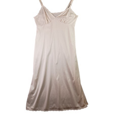 Adjustable Strap Full Slip Dress Gown Lingerie Women's 36 Ivory Vtg - ShadowLine