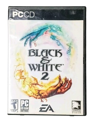 EA Black & White 2 PC Game CD-ROM (2005) Disc 2 and Disc 3 ONLY w/Case NO Manual