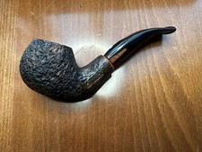 pipa pfeife V. Armellini curva bent rusticata marrone radica briarpipe no filtro
