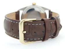 Rolex Datejust Mens 2Tone Yellow Gold Stainless Steel Watch Gold Linen Dial 1601 6