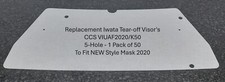 Anest Iwata 2020 Ersatz Abrei&szlig;visiere (50er Pack) 5 Loch NEU Style Maske