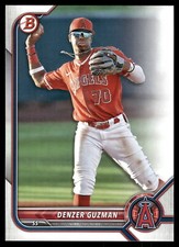 2022 Bowman Draft #BD-20 Denzer Guzman Los Angeles Angels Baseball Card