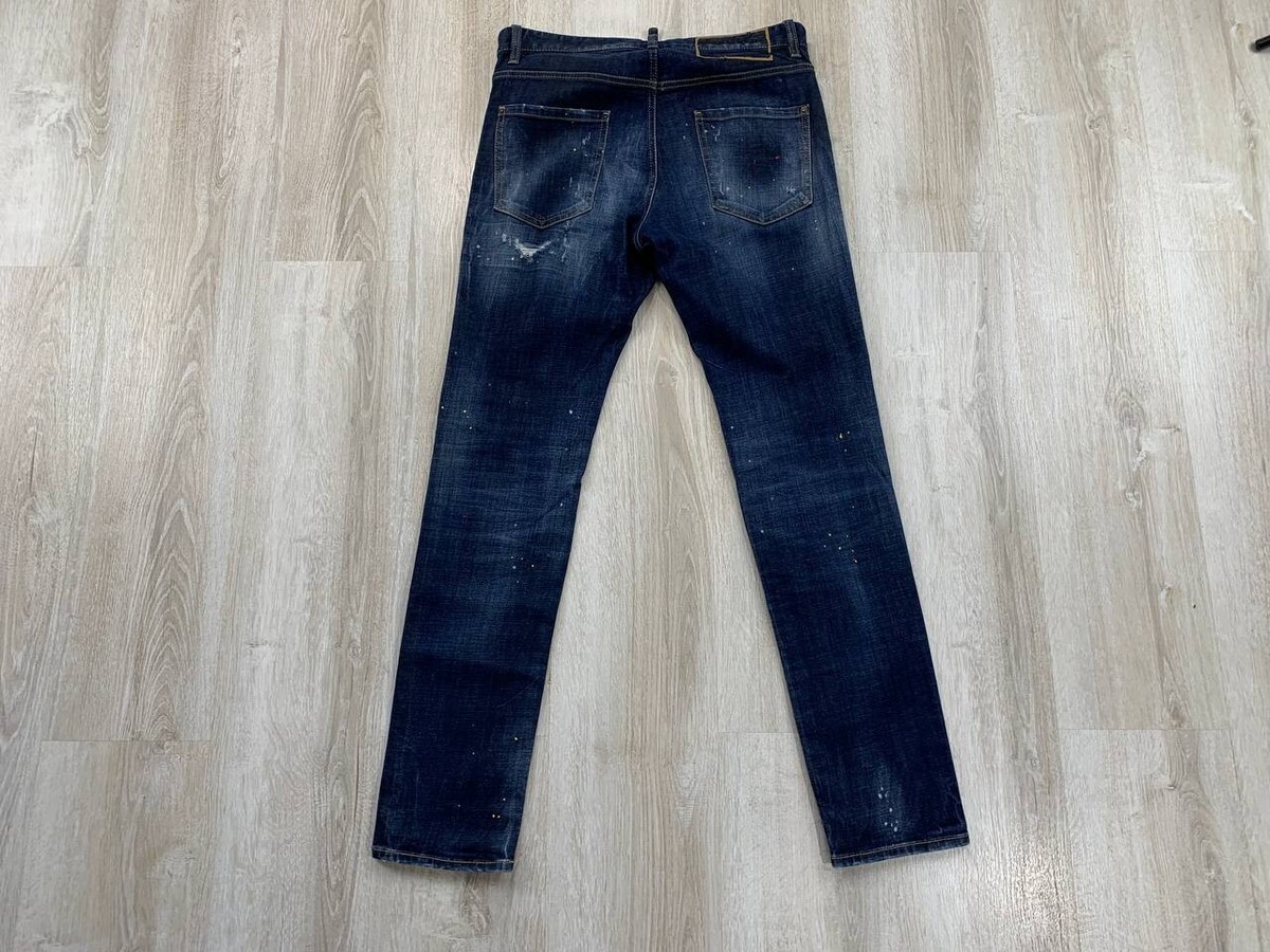 Mens jeans Dsquared2 Size 46 Color Blue | eBay