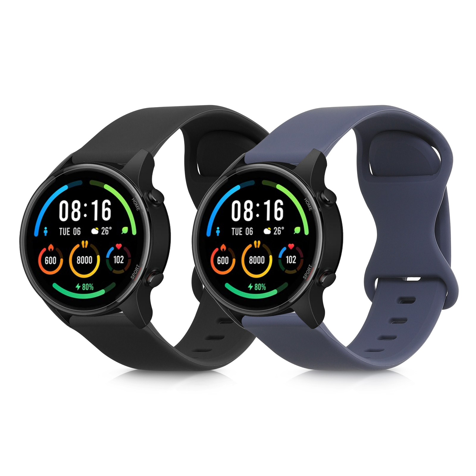 2x Спортивный браслет для Xiaomi Mi Watch Mi Watch Цветная спортивная повязка на руку из силикона 1690₽