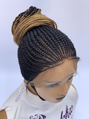 Updo Braids, Wig For Black Women, Ponytail Box Braids, Human Hair