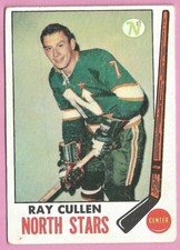1969-70 Topps Hockey Card #130 Ray Cullen Minnesota North Stars SET BREAK *A8