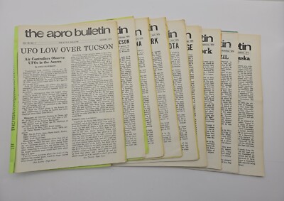 The A.P.R.O. BULLETIN Pamphlet Aerial Phenomena [Jan-Dec, 1978, Vol 26-27] UFO