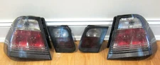 00 01 02 BMW E46 Tail Lights Sedan Smoked Depo MHW Black Euro Startec 3 series