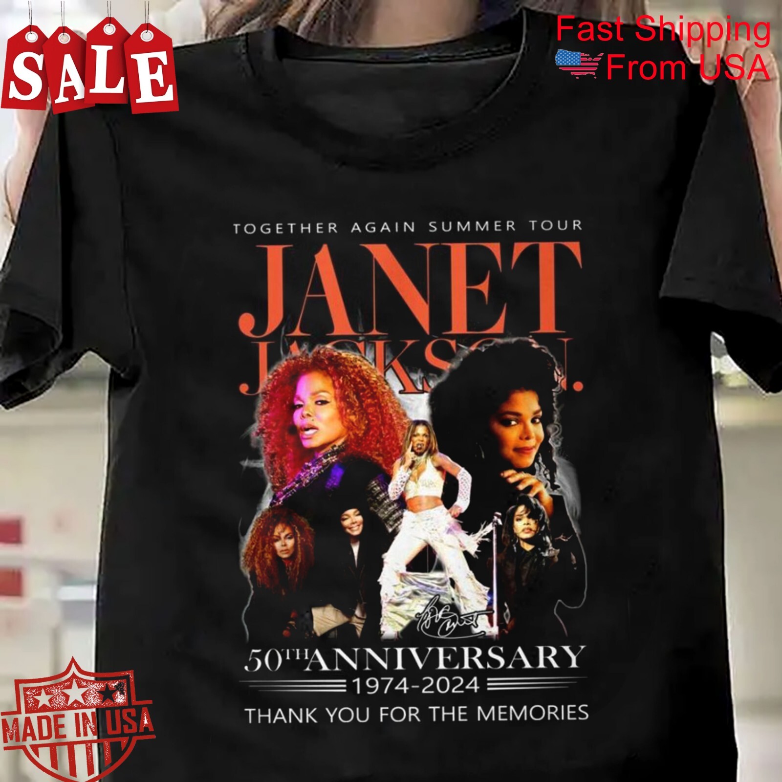 Janet Jackson 50Th Shirt, Anniversary Gift For Fans