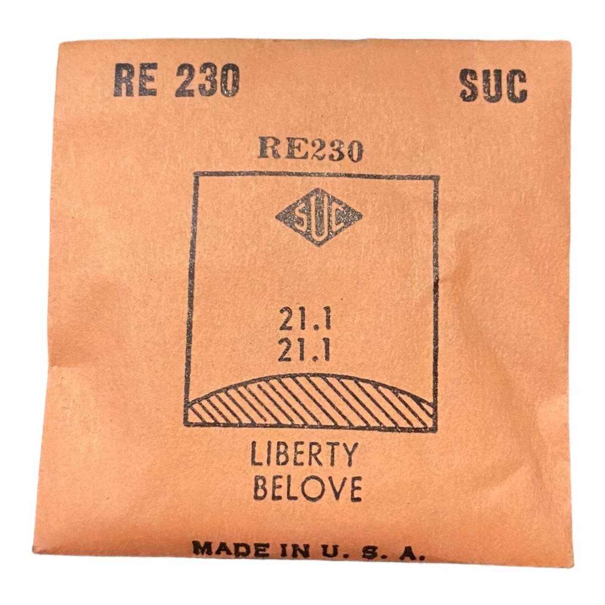 Re：蘇　クリスタル SUC RE230 RE 230 Watch Crystal 21.1x21.1 NOS Part Rocket Cylinder