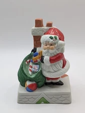 Russ Berrie And Co Inc Santa Claus Chimney Christmas Figurine 2463 Collectible 