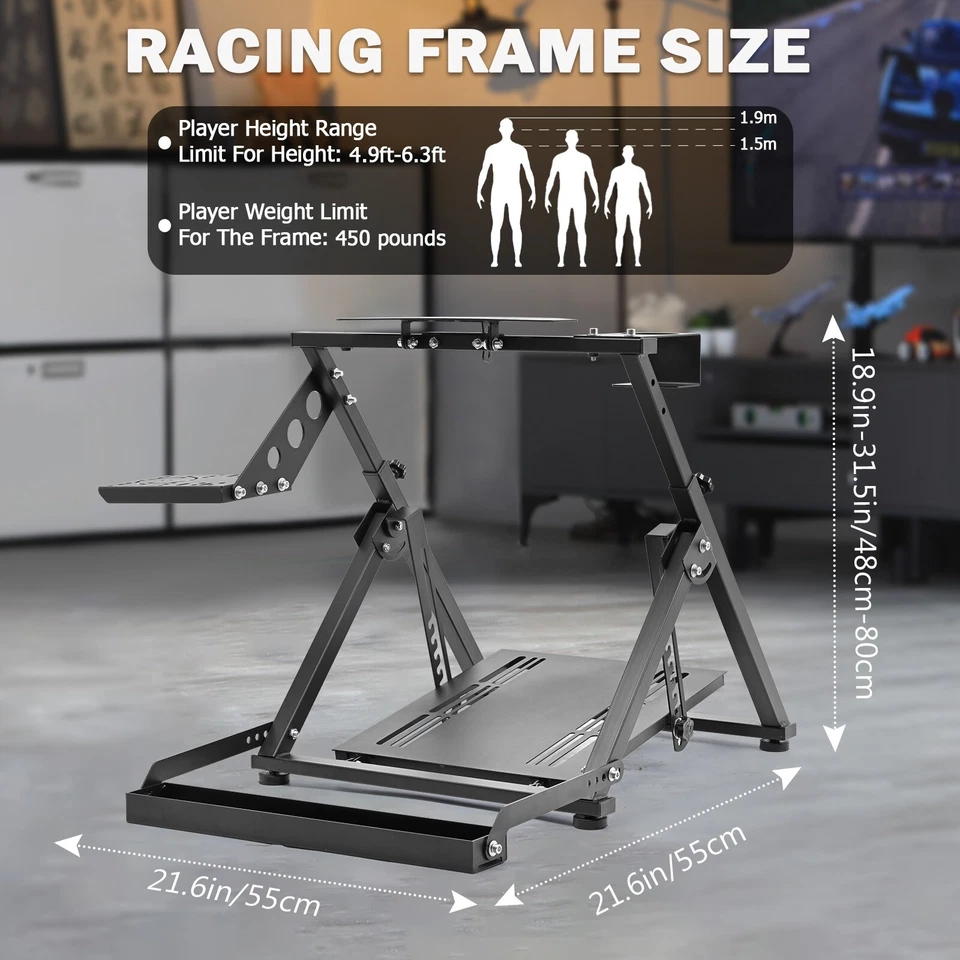 Marada Racing Wheel Stand X Upgrade Fit Logitech G29 G920 G923 GPRO Thrustmaster - Image 2 of 4