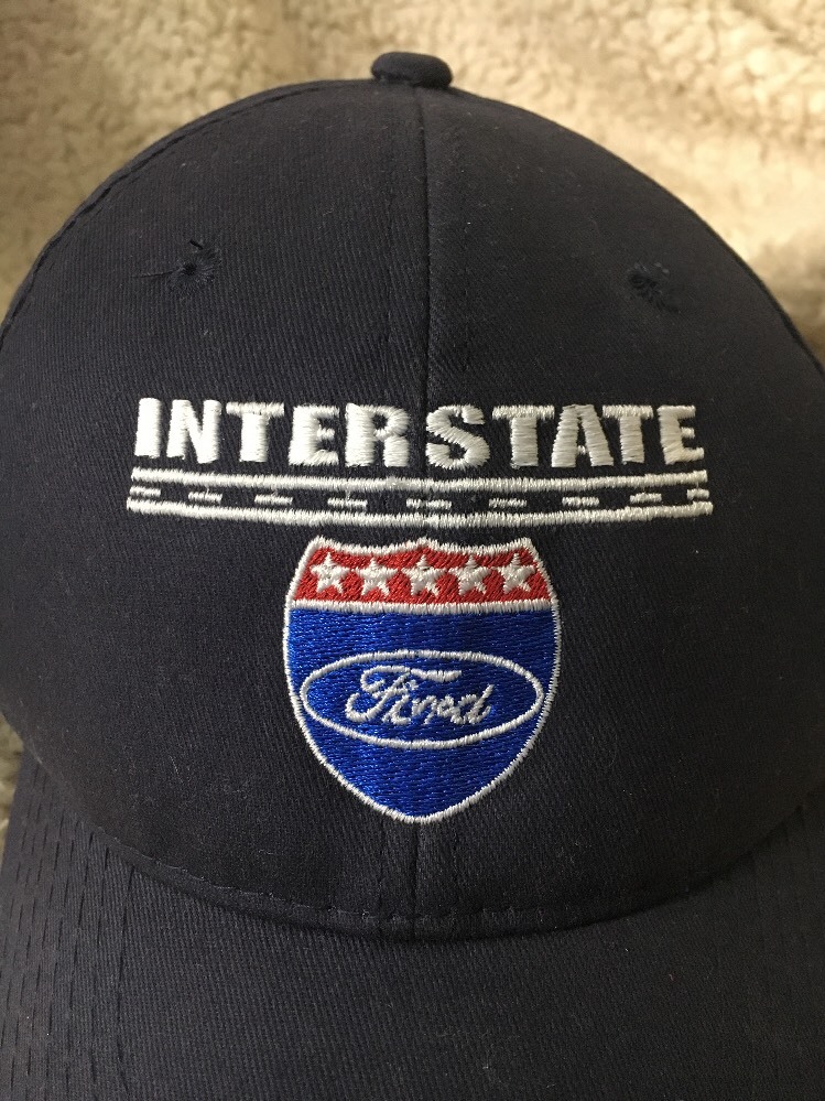 Ford Interstate Blue Baseball Cap Velcroback - image 2