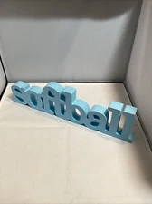 CHALK TALK SPORT SOFTBALL WOOD WORDS *NEW* 6 different COLORS