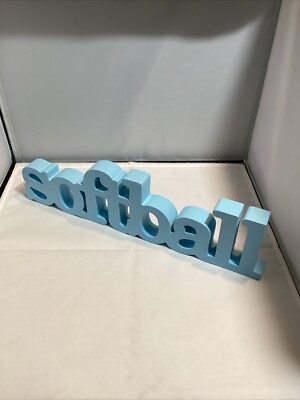 CHALK TALK SPORT SOFTBALL WOOD WORDS *NEW* 6 different COLORS
