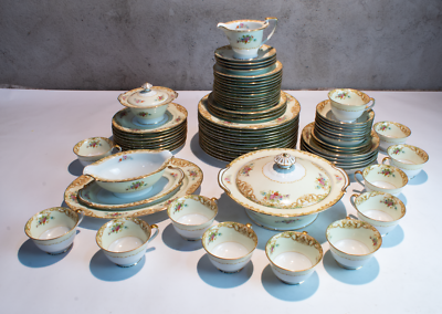 Vintage Noritake M Morimura Japan Set Of 74 Pieces 1930's | eBay