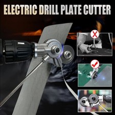 NEW Electric Drill Attachment For Metal Plate Shear Iron Cutter Saw Nibbler B6G7