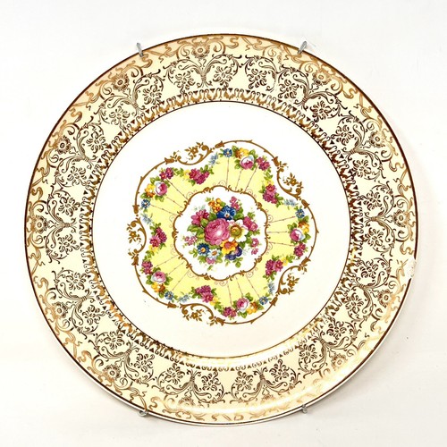 Candle Light American Limoges Warranted 22k Gold Royal Delight Brocade Vintage