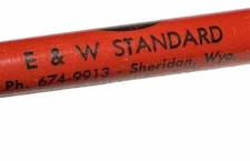 Vintage Sheridan Wyoming E&W Standard Oil Gas Station Advertising Auto Car Pen