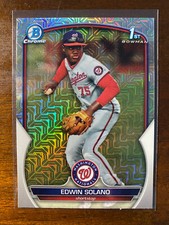 2023 Bowman Chrome Edwin Solano #BCP-169 1st Mojo Refractor Washington Nationals
