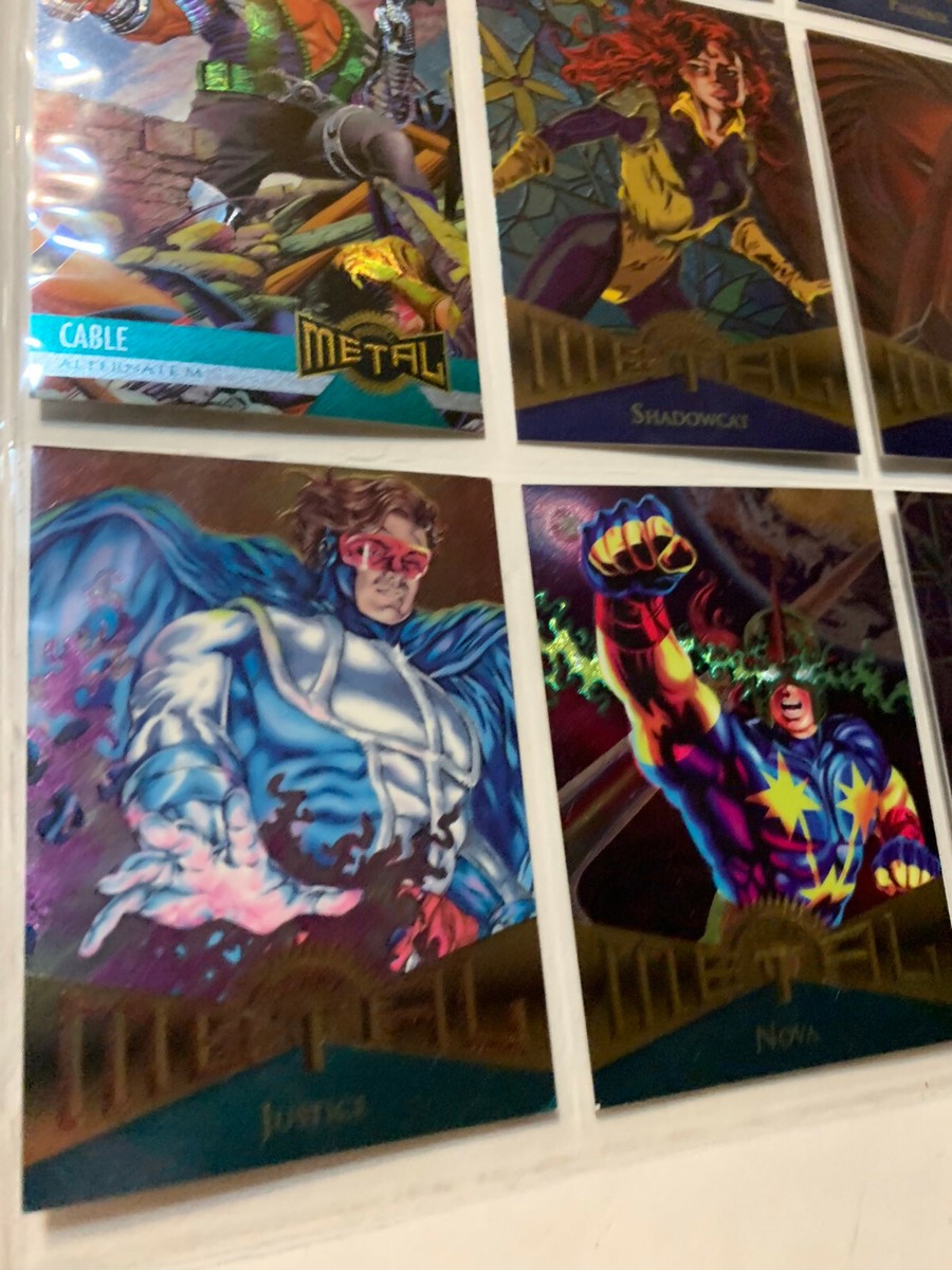 1995 Fleer Marvel Metal select card Base lot Set x-men phoenix
