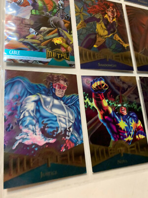 1995 Fleer Marvel Metal select card Base lot Set x-men phoenix