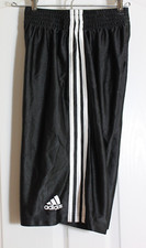 Adidas Youth Boy s Small Black Athletic Shorts