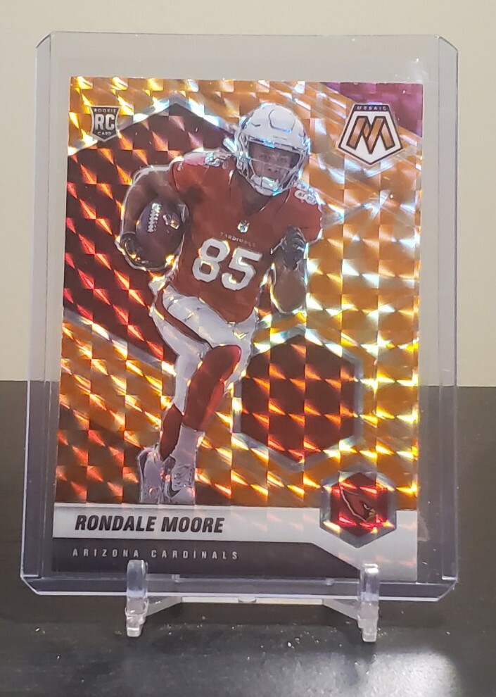 2021 Mosaic - RONDALE MOORE - Reactive Orange Prizm - Cardinals RC #317