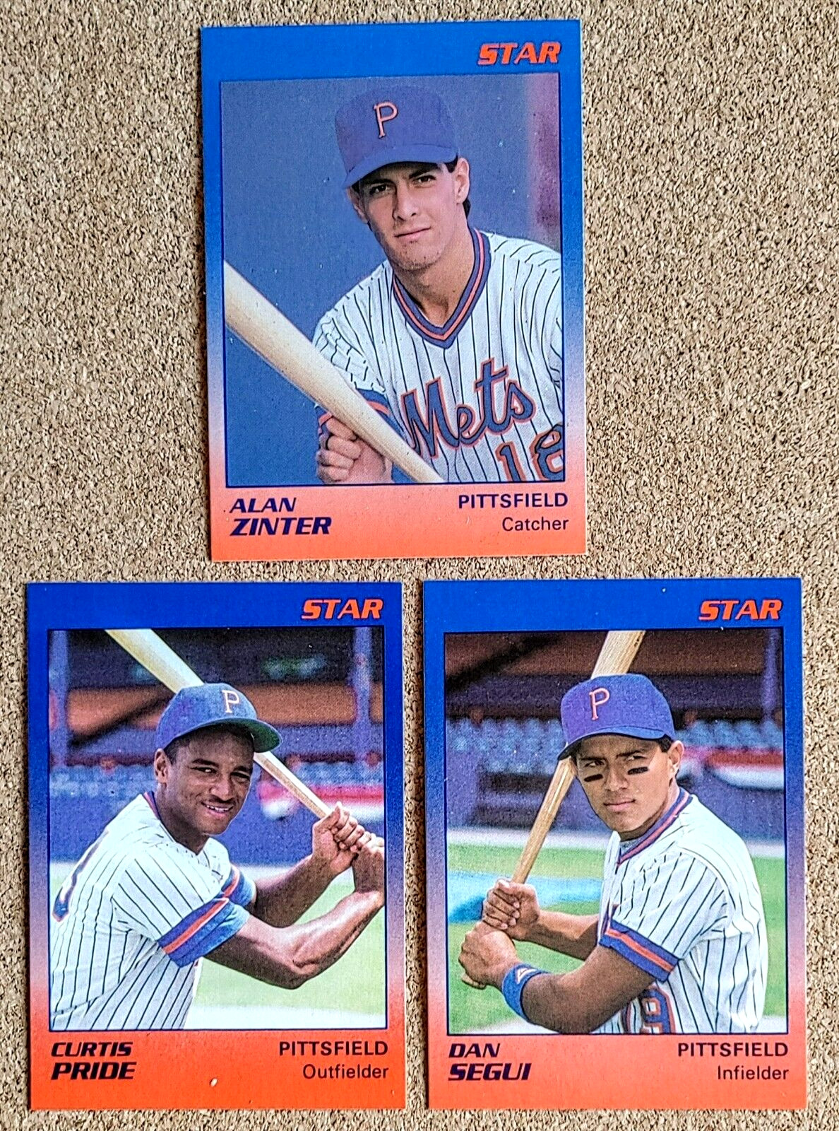 1989 Pittsfield Mets (Star Co) Team Set ~ Alan Zinter ~ Curtis Pride ~ Dan Segui
