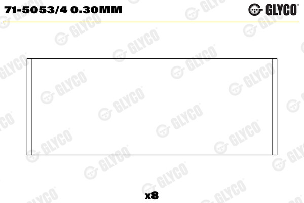 Glyco 71-5053/4 0.30Mm Pleuellager For Chevrolet CitroËN Ds Fiat Hongqi Lancia L-image