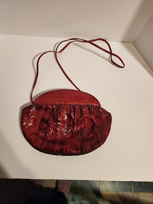 Vintage Snakeskin Print Lou Ran Purse TA-5-79
