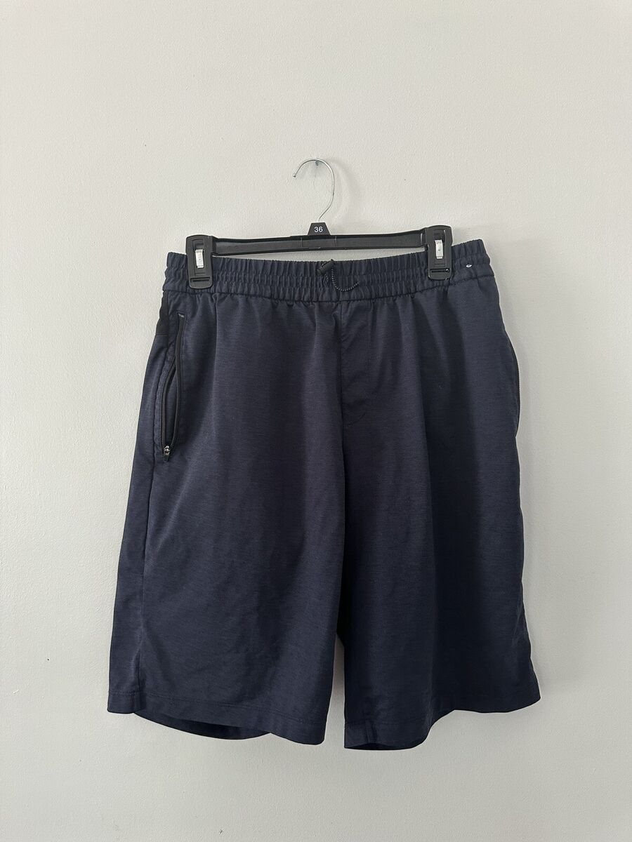 Uniqlo x Theory Shorts Mens Medium Blue Elastic Waist L | eBay