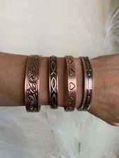 Stunning Magnetic Bracelet Bangle Balance Energy Power Calm Joy Valentine Gift Q