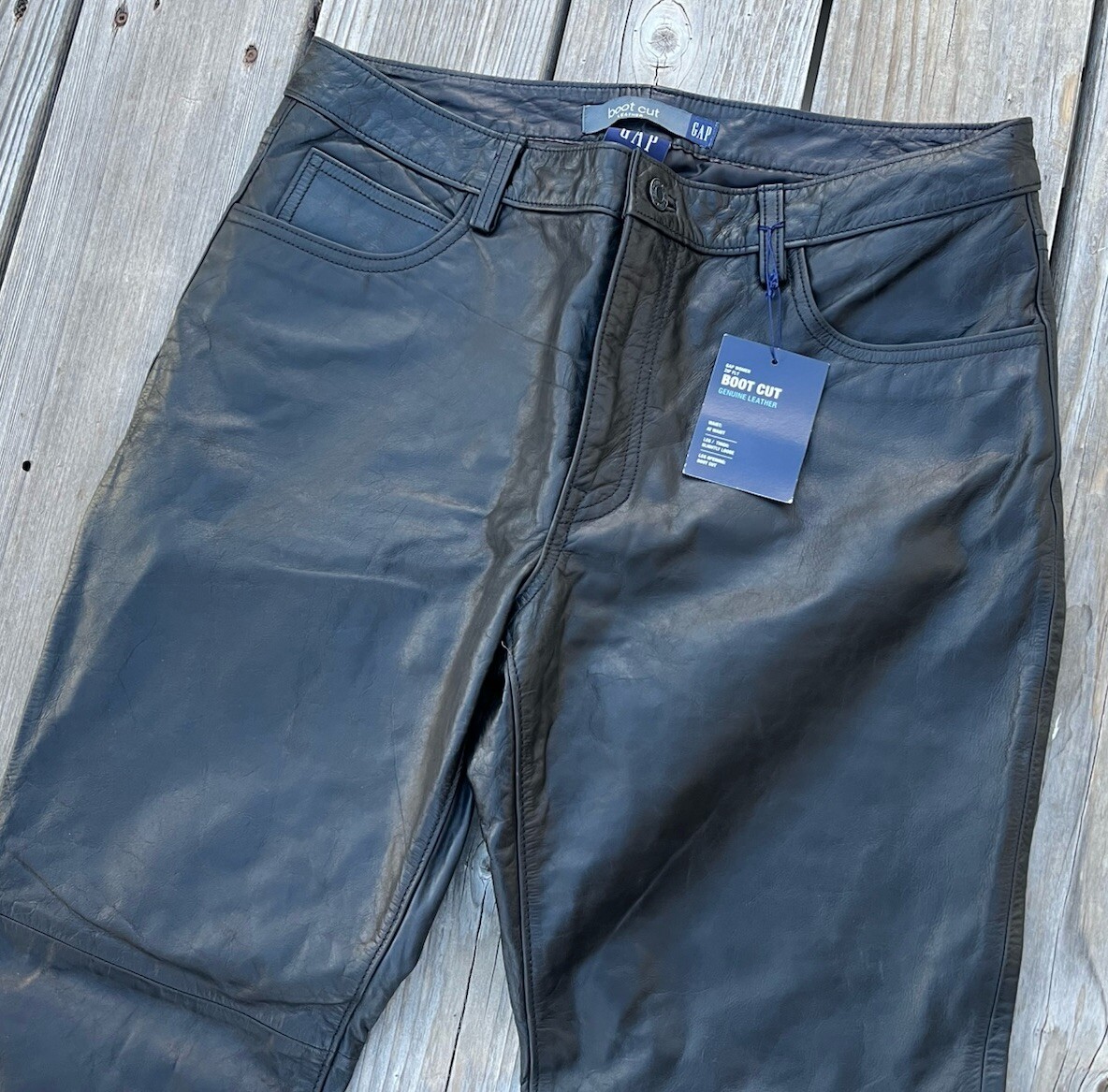 NWT! Vintage Gap Women's 12 Boot Cut Genuine Leather Pants NWT! Vintage Gap Women's 12 Boot Cut Genuine Leather Pants