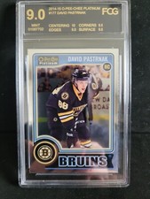 2014-15 opc platinum David Pastrnak rookie Fcg 9