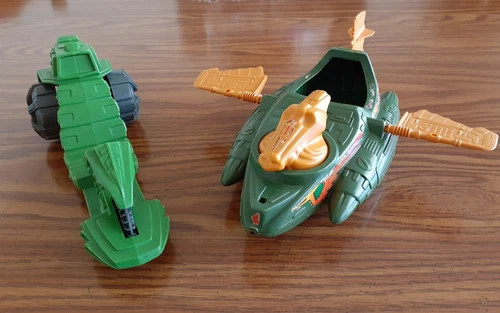 1980s Mattel He-Man MOTU Wind Raider and Road Ripper Vehicles Incomplete Vintage